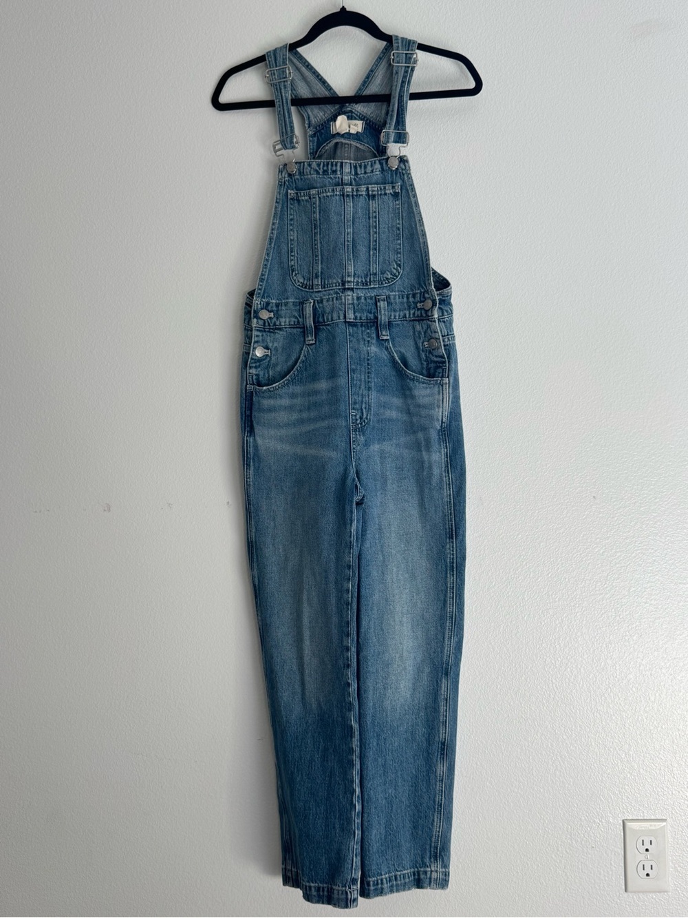 MADEWELL denim overalls medium wash size XXS